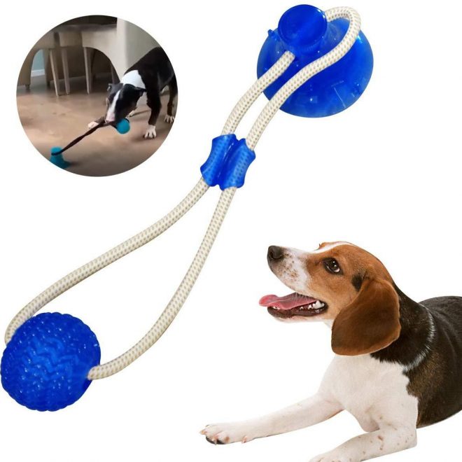 Suction Cup Dog Tug Toy - Keep Your Dog Busy For Hours 1