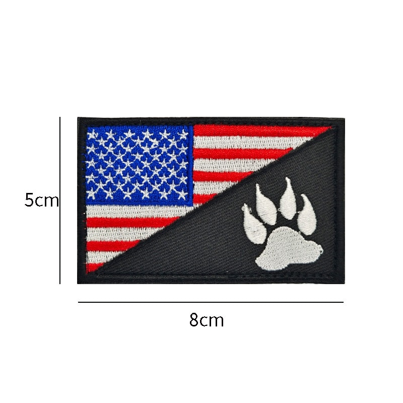 velcro american flag patch