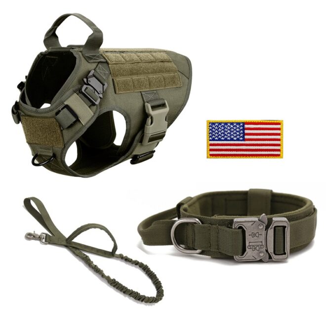 Dogsfuns K9 Military Dog Harness Set