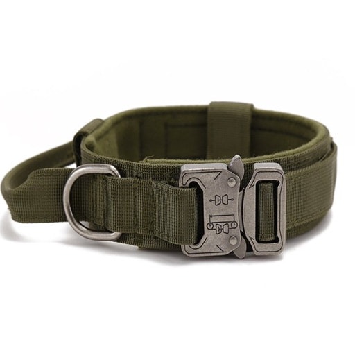 Heavy duty collars for Military (MWD), Police (LEO) K9 and Schutzhund (IPO) Working Dogs.