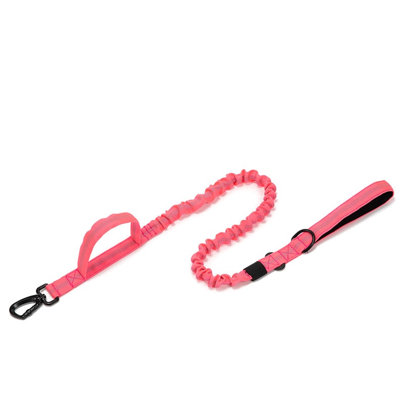 Pink Tactical Retractable Dog Leash1