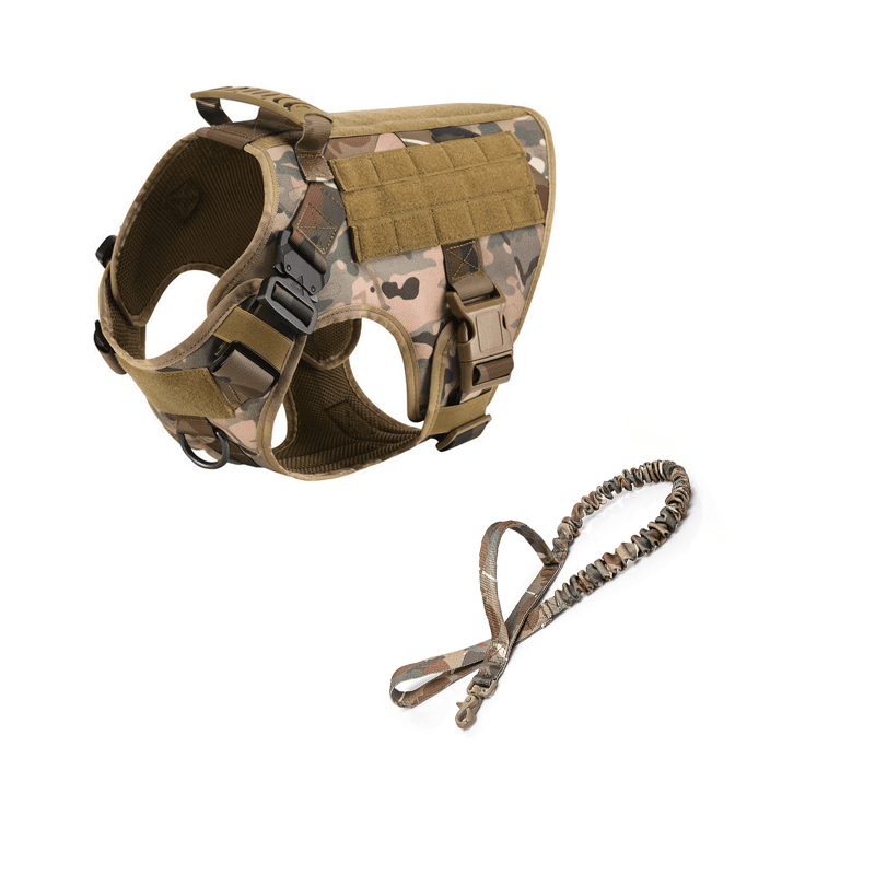 k9 Dog Tactical Harness and Leash Working Set
