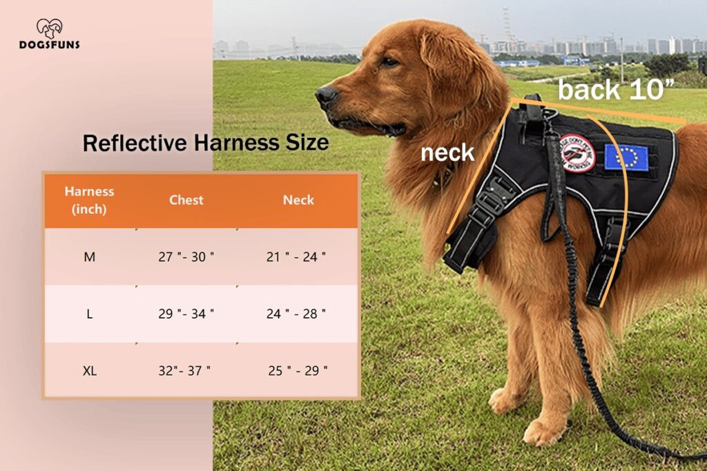 Reflective Adjustable Tactical Dog Harness