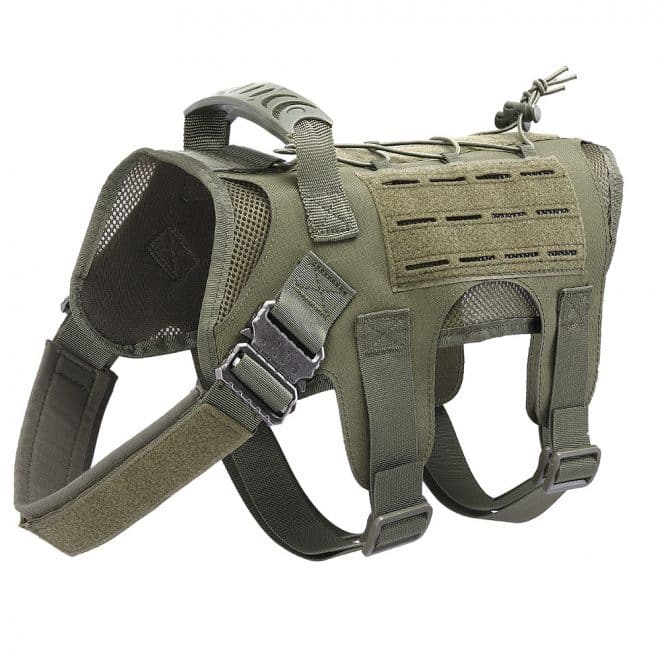 tactical dog harness with pouches