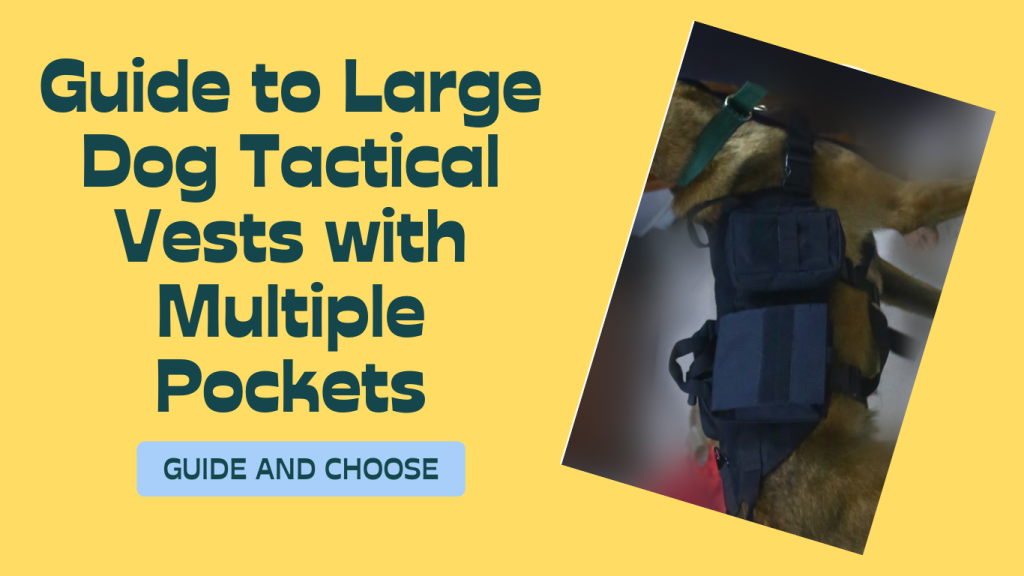 Dogsfuns Large Dog Tactical Vests with Multiple Pockets