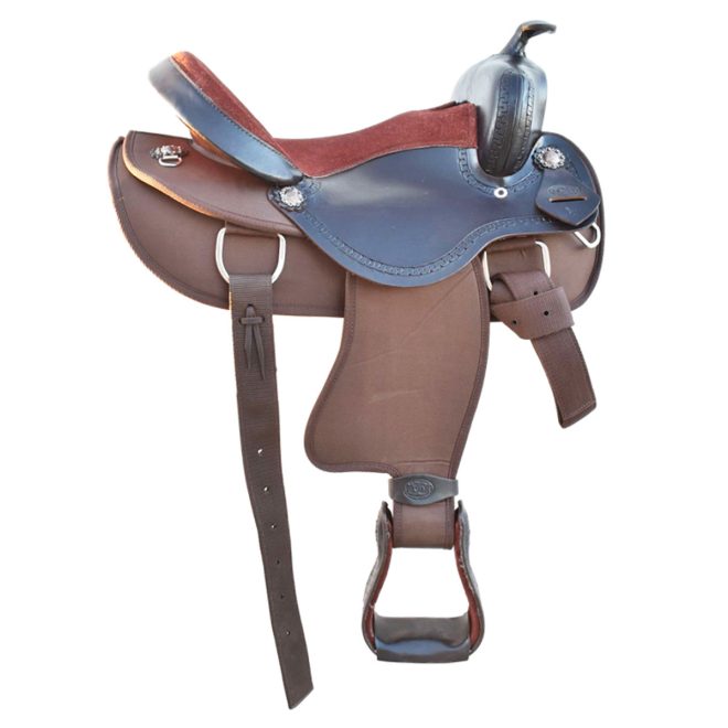 Dogsfuns Leather Seat Western Saddle TACK